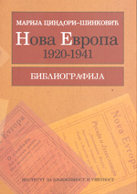 <em>Нова Европа</em> (1920‒1941): библиографија 